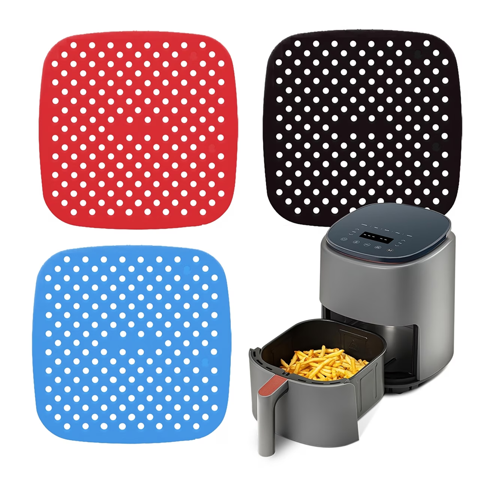 Kitchen Home Gadgets - Reusable Air Fryer Pad, Silicone Non-stick
