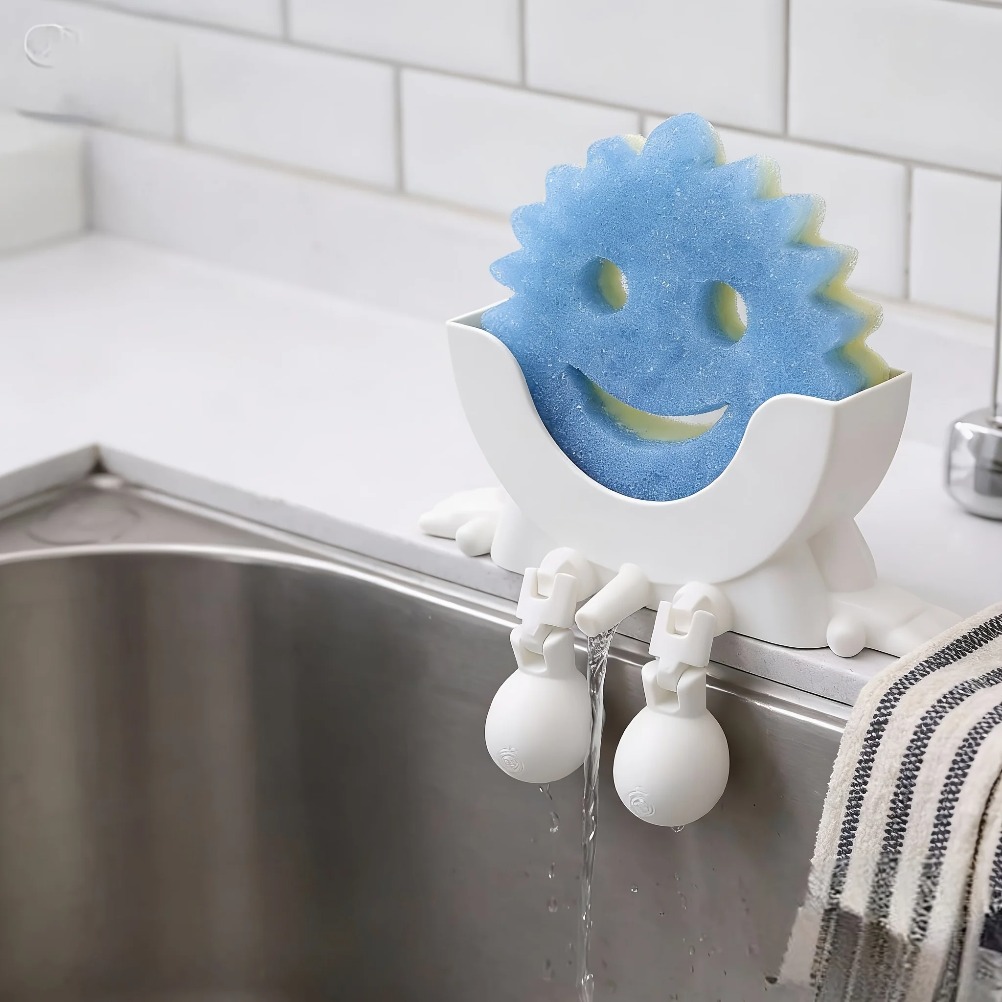 Kitchen Home Gadgets - Drainable Soap & Sponge Holder 2-in-1