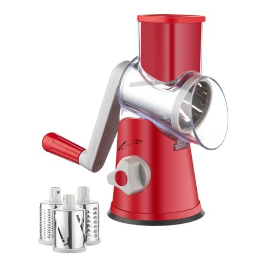 Mandoline Slicer - Rotary Cheese Grater Hand Crank Cheese