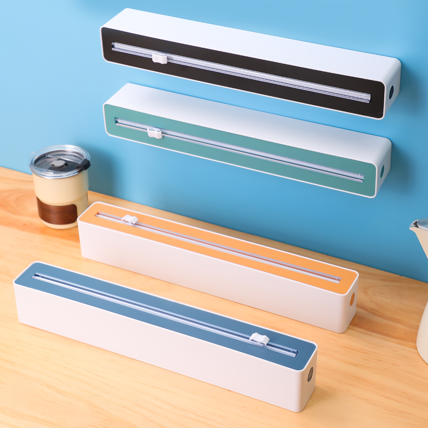 Kitchen Gadgets Must Have - Food wrap dispenser, no batteries required,