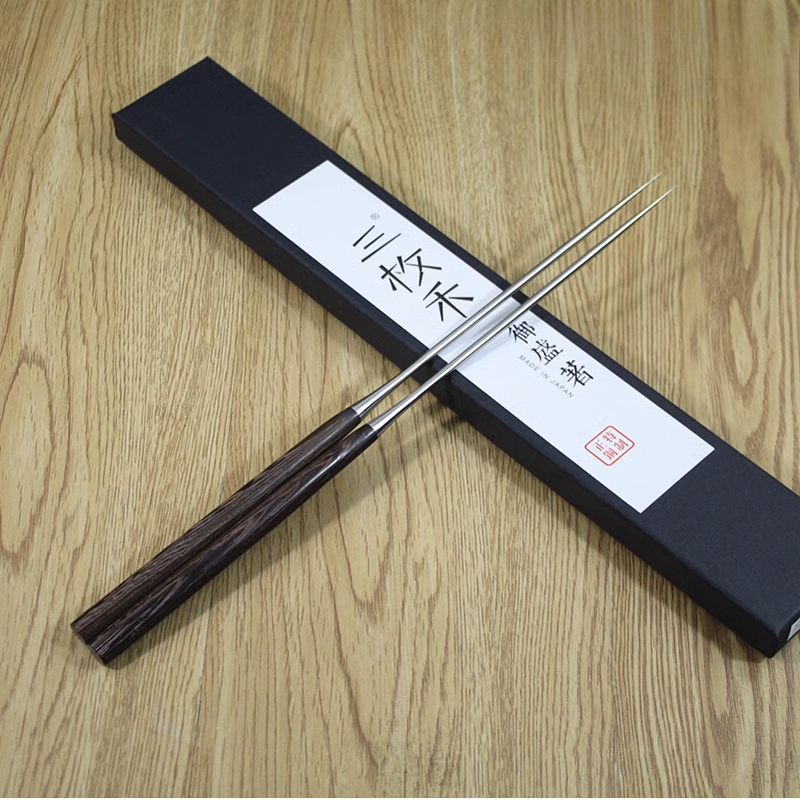 Korean Kitchen Gadgets - Japanese Stainless Steel Sashimi Sushi Chopsticks
