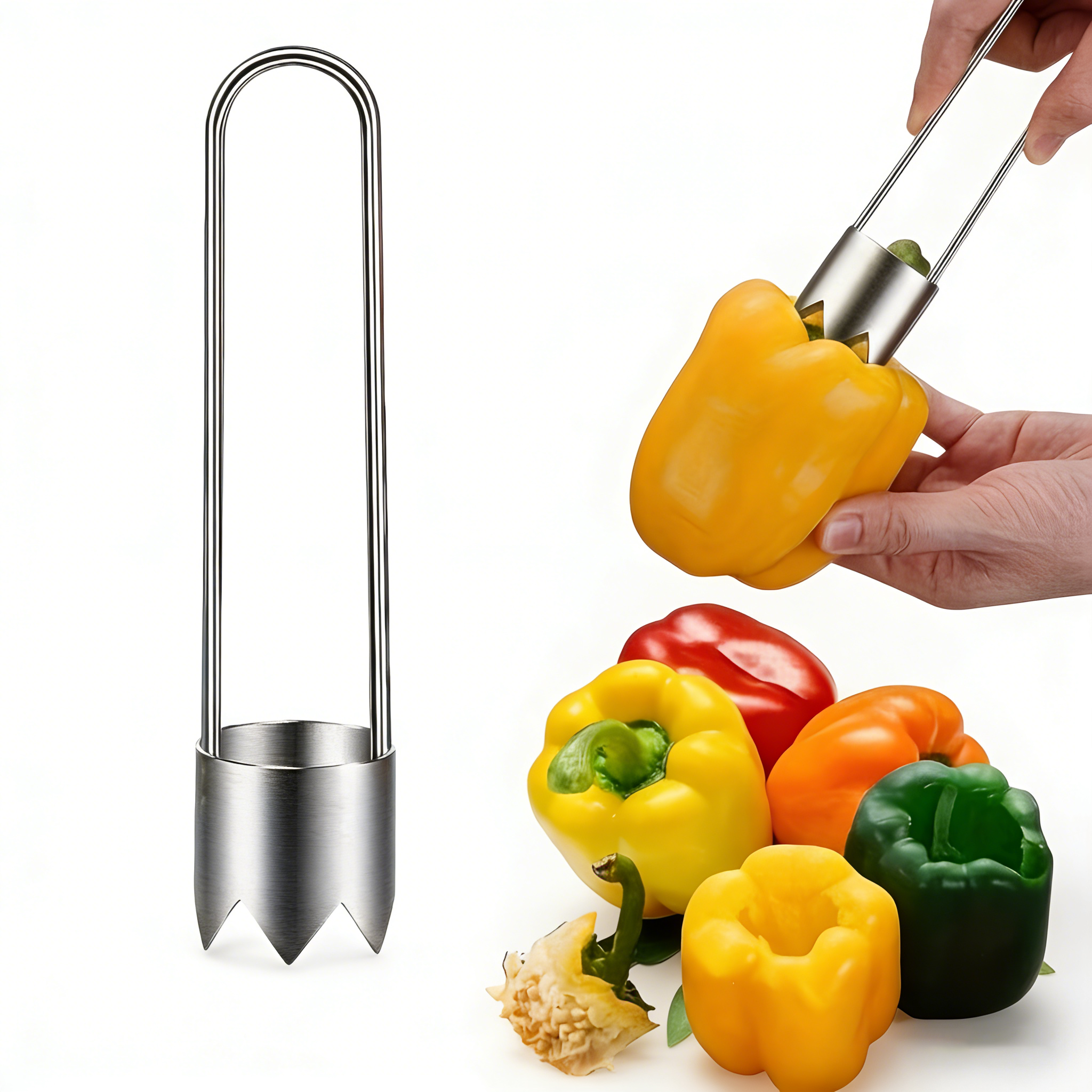 Kitchen Gadgets Usa - Stainless Steel Multi-Purpose Fruit Vegetable Corer