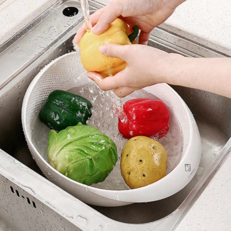 Kitchen Gadgets Rice Filter - Basket Sieve Drainer Cleaning Gadget Plastic