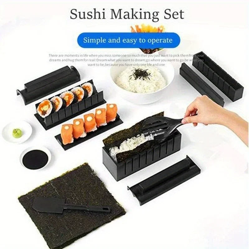 2026 10Pcs DIY Sushi Mold Kit  - Korean Kitchen Gadgets avis et prix