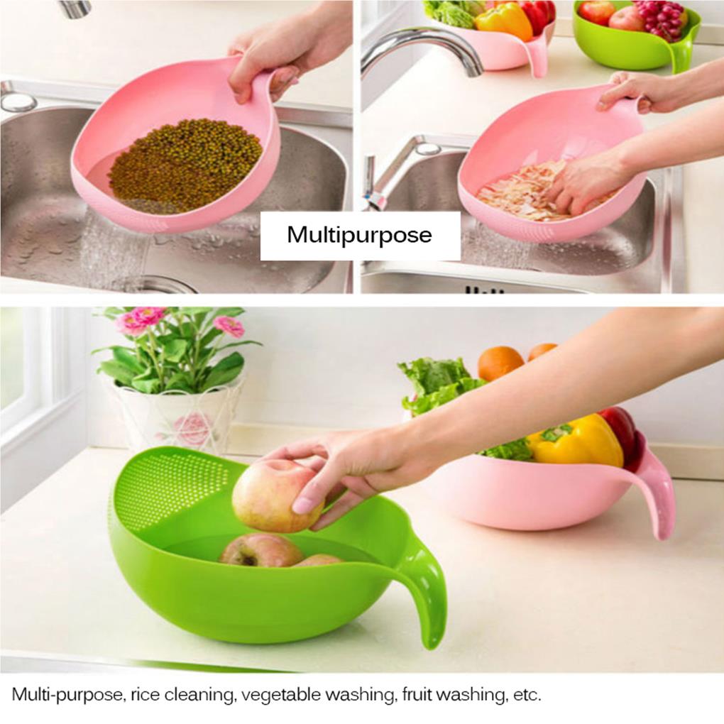 New Portable Food Grade Plasti - Kitchen Gadgets Rice Filter avis et prix
