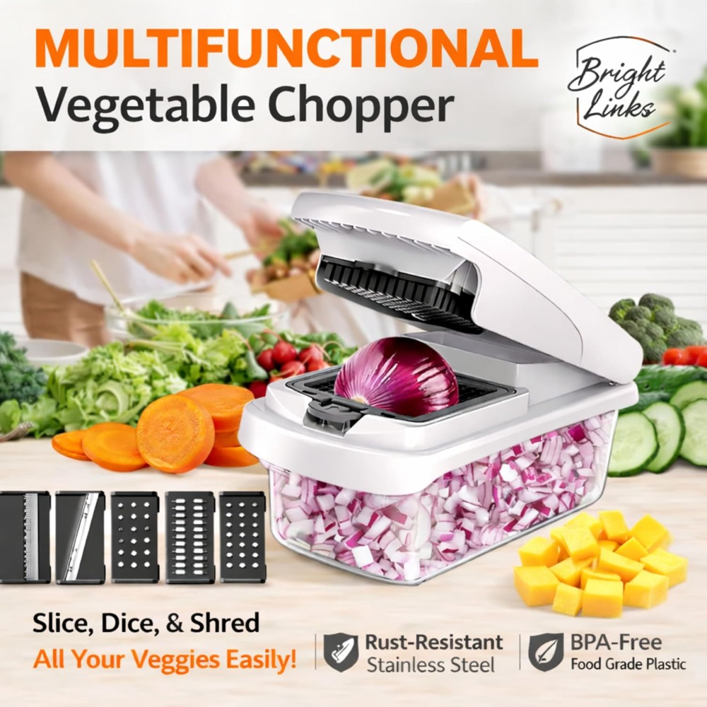 12-in-1 Vegetable Chopper with - Mandoline Slicer avis et prix