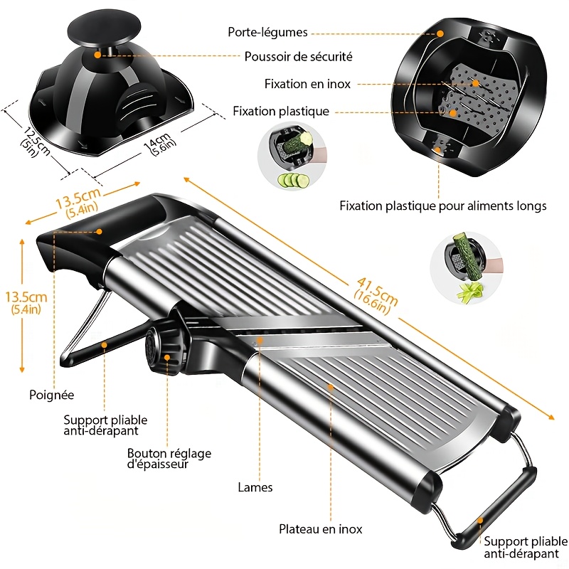 Stainless Steel Mandoline Slic - Mandoline Slicer avis et prix