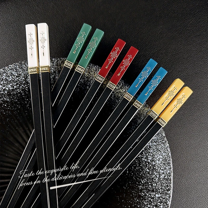 5 Pairs Japanese Chopsticks Su - Korean Kitchen Gadgets avis et prix