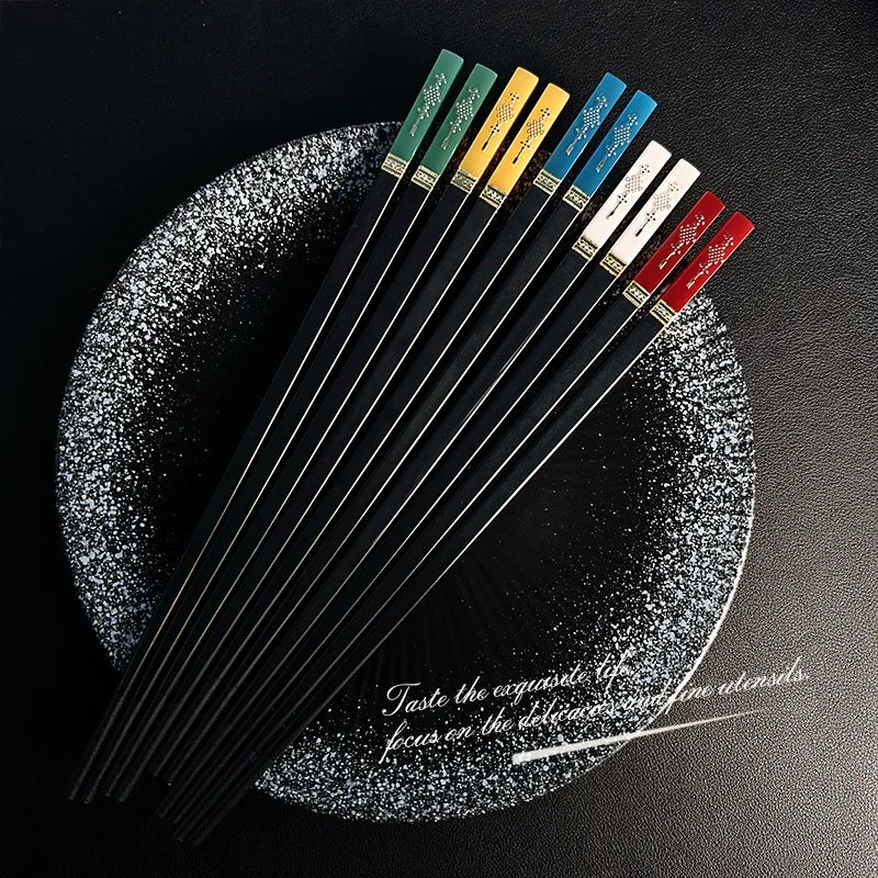 5 Pairs Japanese Chopsticks Su - Korean Kitchen Gadgets avis et prix