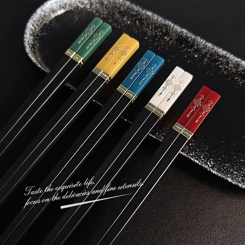 5 Pairs Japanese Chopsticks Su - Korean Kitchen Gadgets avis et prix