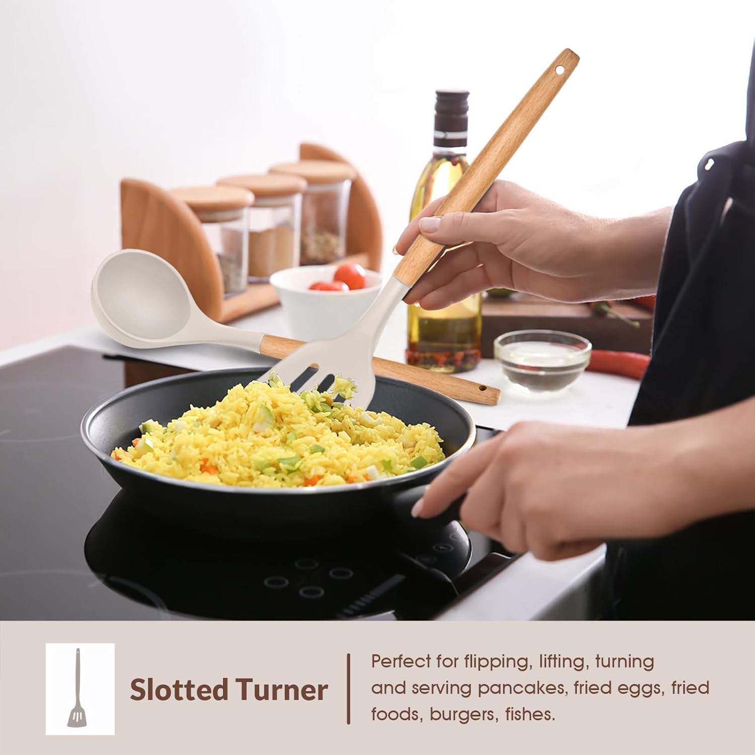 6-Piece Silicone Kitchen Utens - Silicone Spatula Set avis et prix