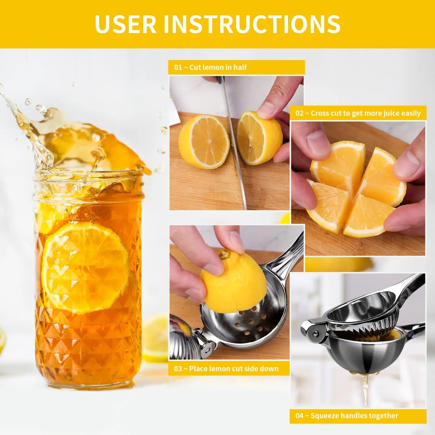 Handheld Citrus Juicer, Heavy  - Citrus Lemon Squeezer avis et prix