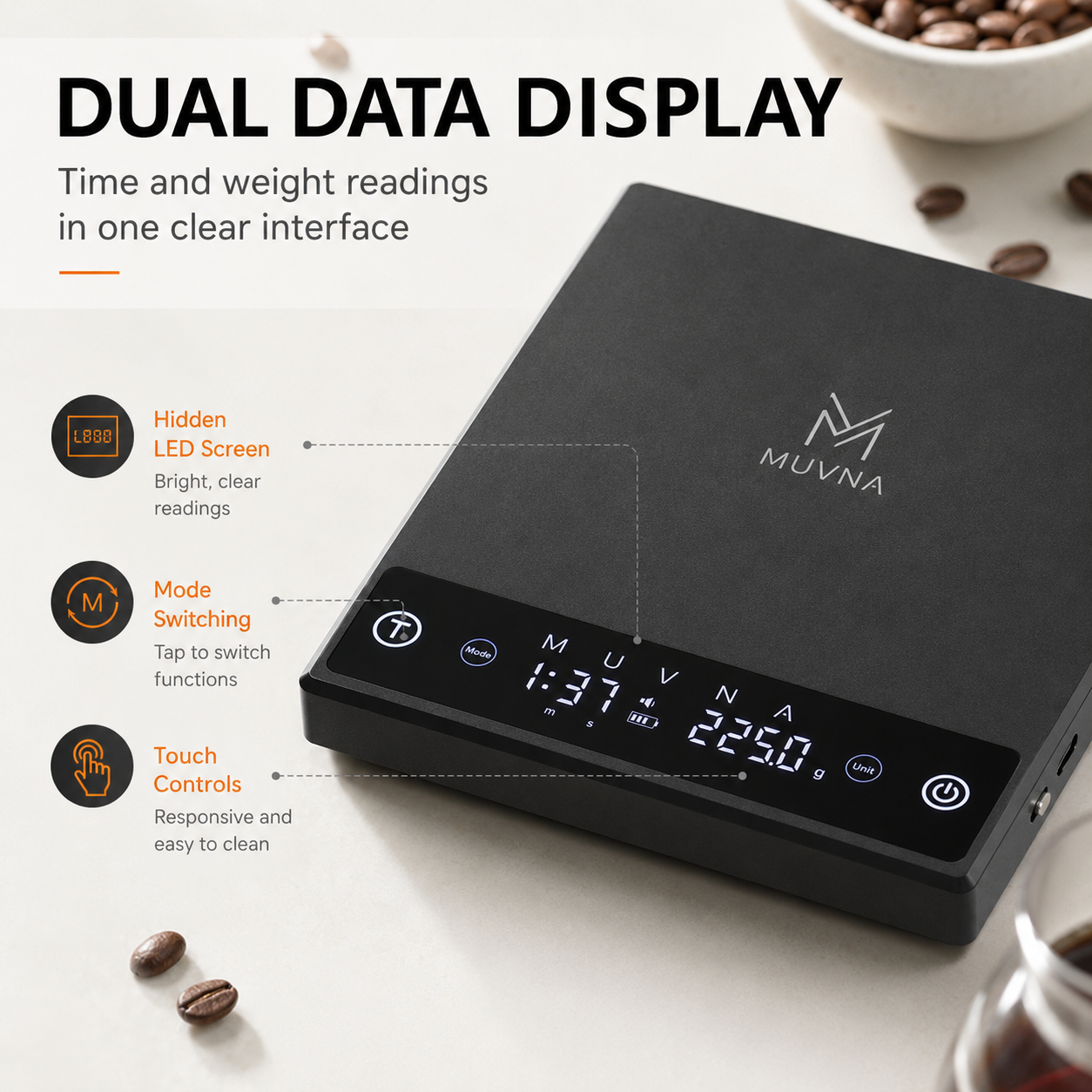 MUVNA Coffee Scale Espresso Sc - Kitchen Timer Digital avis et prix