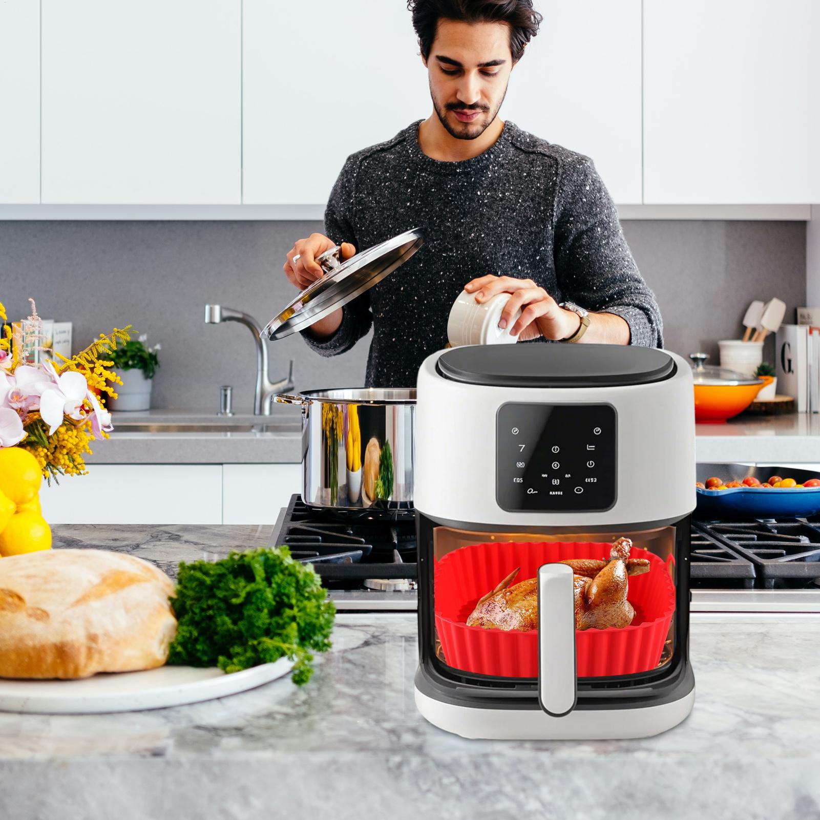 Silicone Air Fryer Liners Pot  - Silicone Steamer Basket avis et prix