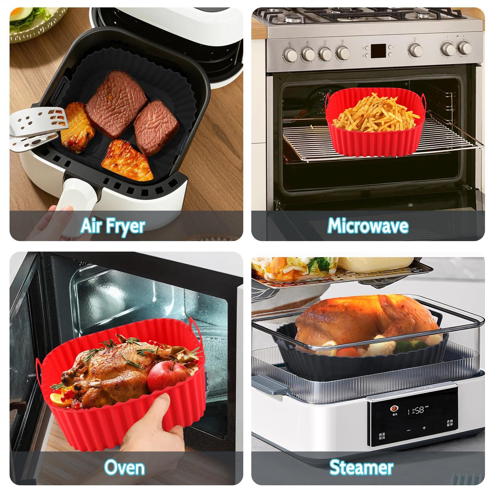 Silicone Air Fryer Liners Pot  - Silicone Steamer Basket avis et prix
