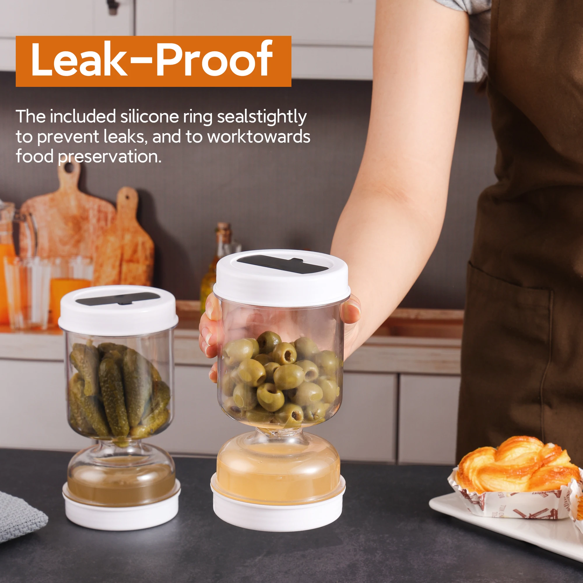 Pickles Jar With Forks Dry and - Korean Kitchen Gadgets avis et prix