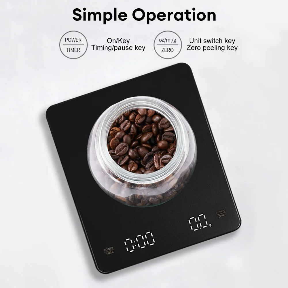 USB 3kg Digital Coffee Scale w - Kitchen Timer Digital avis et prix