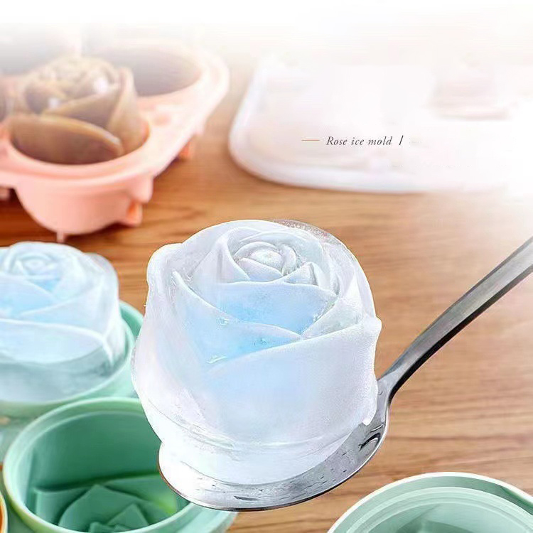 3D Rose Ice Molds 4 Holes Ice  - Kitchen Handy Gadgets avis et prix