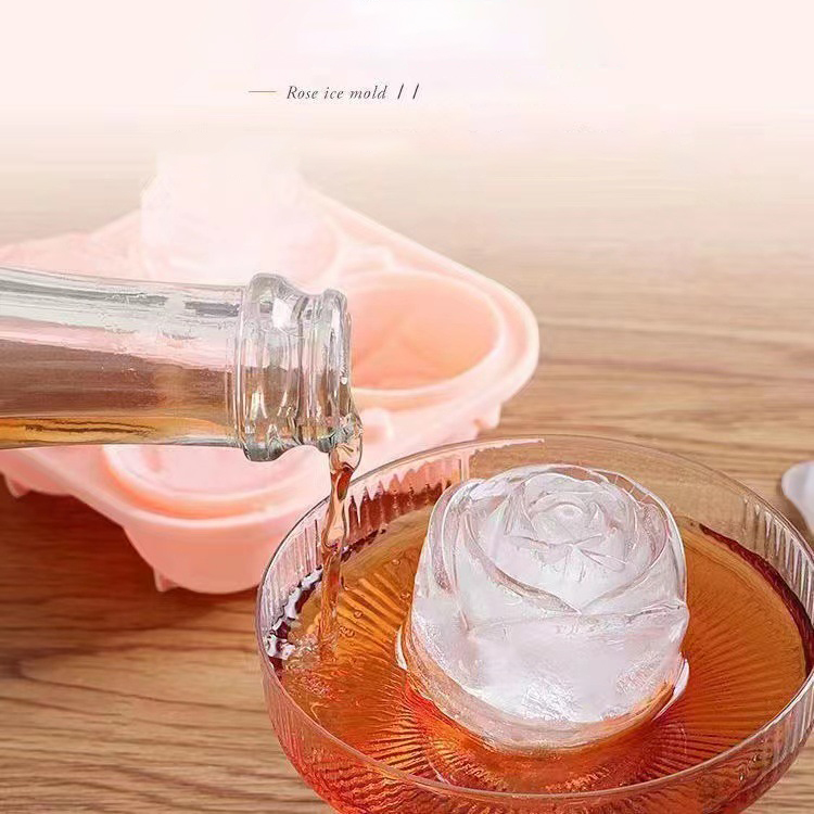 3D Rose Ice Molds 4 Holes Ice  - Kitchen Handy Gadgets avis et prix