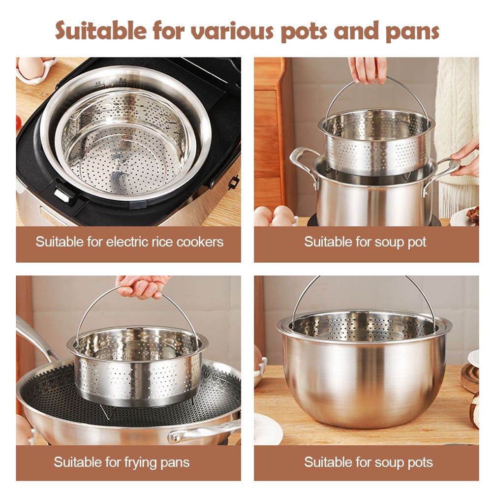 Stainless Steel Food Steamer K - Silicone Steamer Basket avis et prix