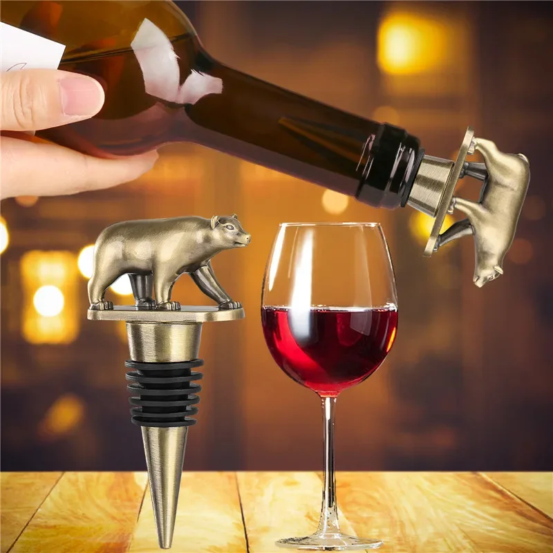 Portable Metal Bear Shape Wine - Kitchen Gadgets Club avis et prix