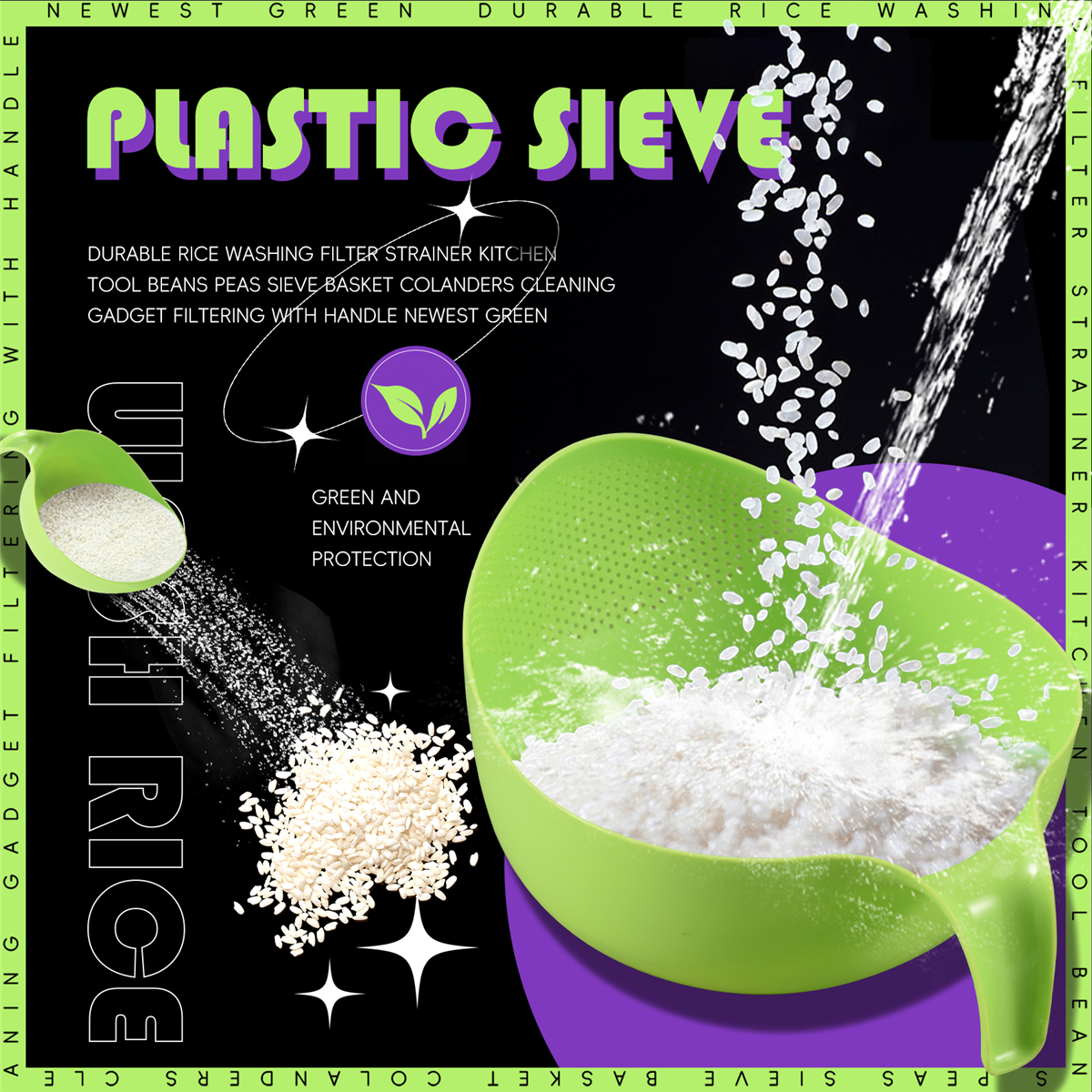 New  Rice Washing Filter Strai - Kitchen Gadgets Rice Filter avis et prix