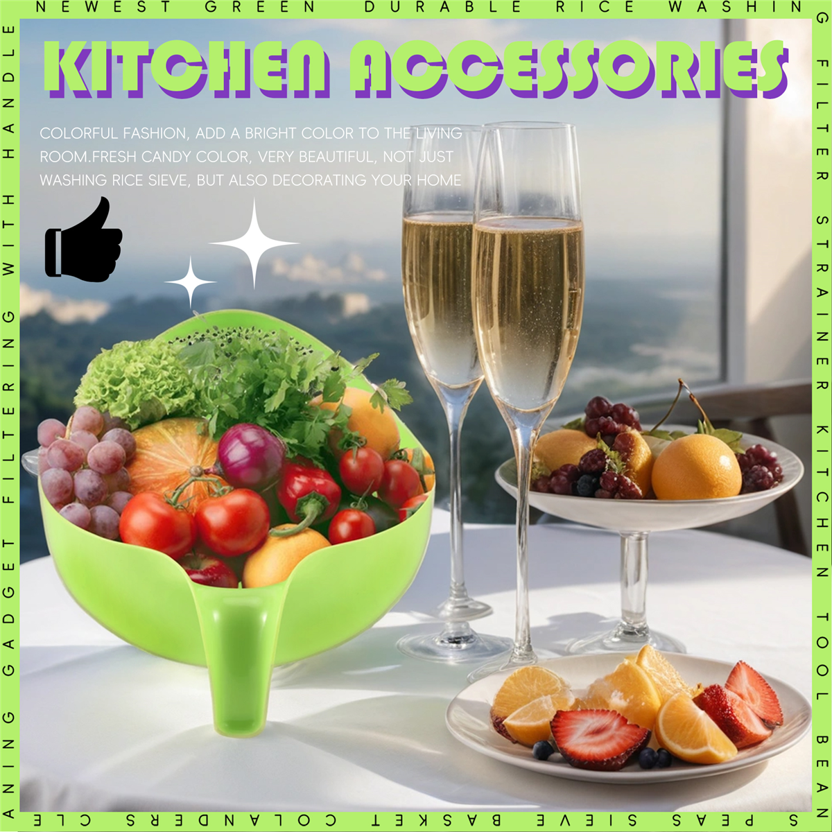 New  Rice Washing Filter Strai - Kitchen Gadgets Rice Filter avis et prix