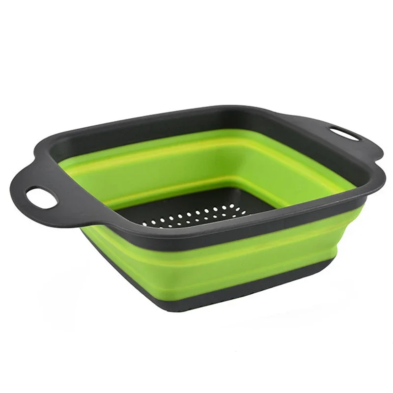 NEW Foldable Vegetable Washing - Silicone Steamer Basket avis et prix