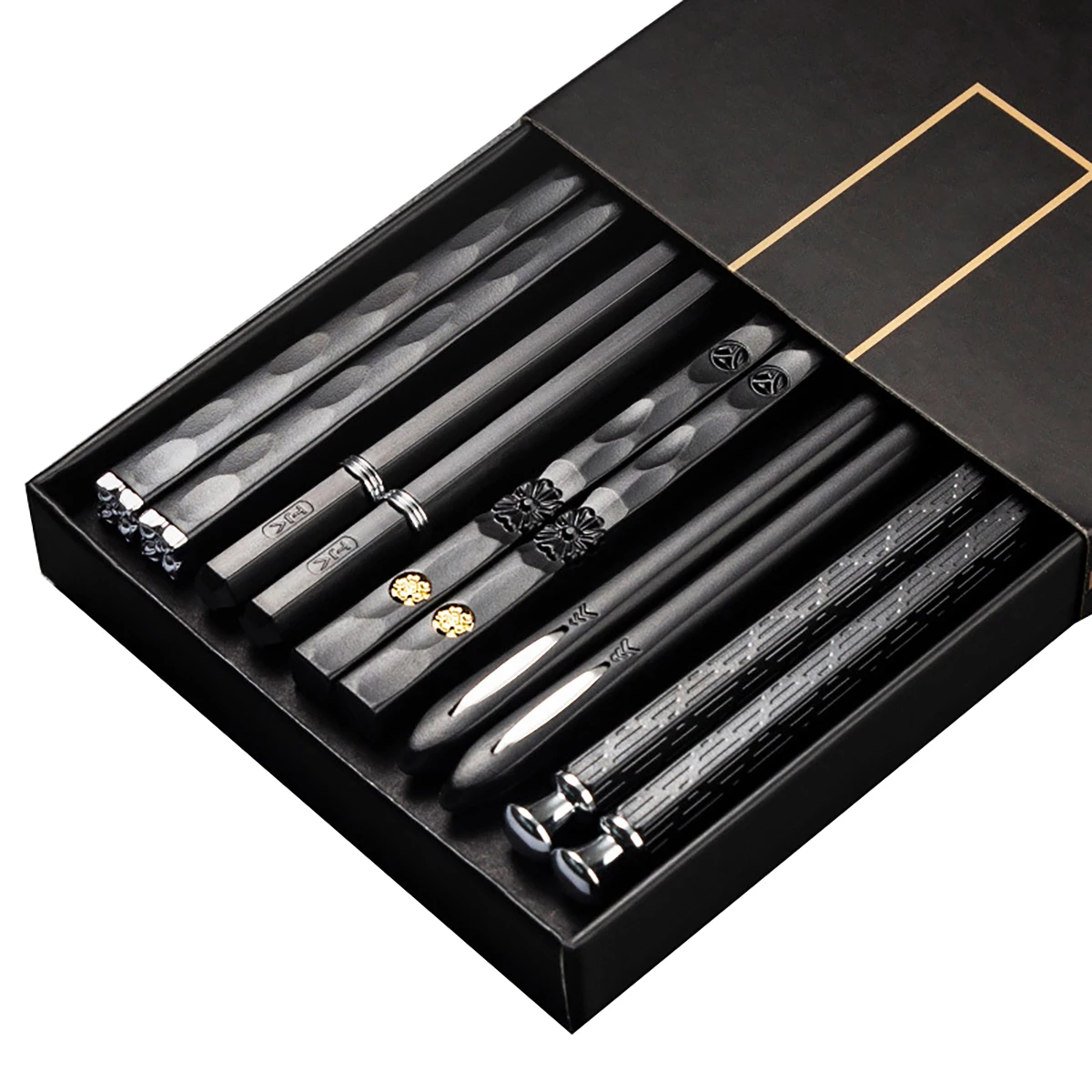 5 Pairs Japanese Chopsticks Su - Korean Kitchen Gadgets avis et prix