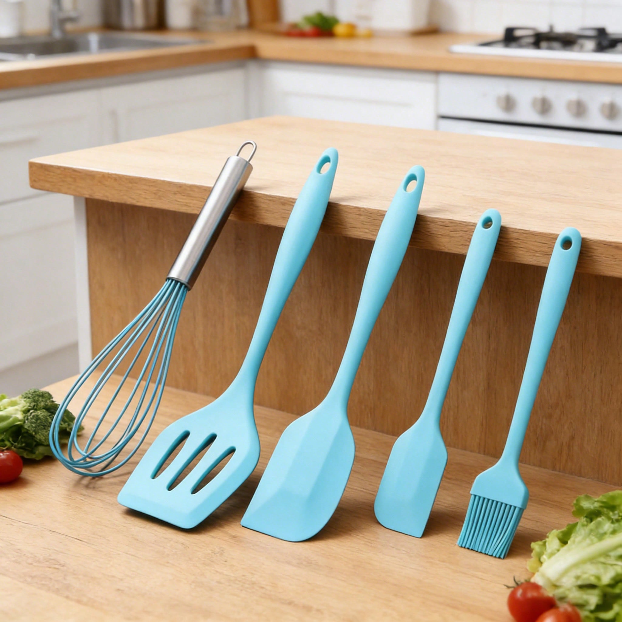 Silicone Cooking Utensils Set, - Kitchen Home Gadgets avis et prix