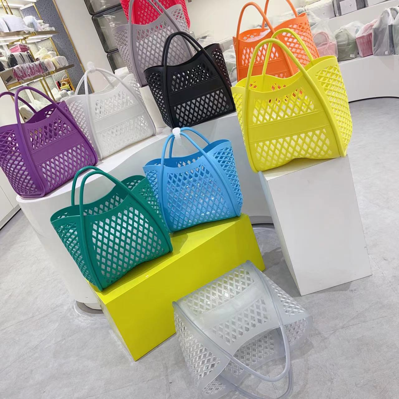 Jelly Handbag Silicone Hollowe - Silicone Steamer Basket avis et prix