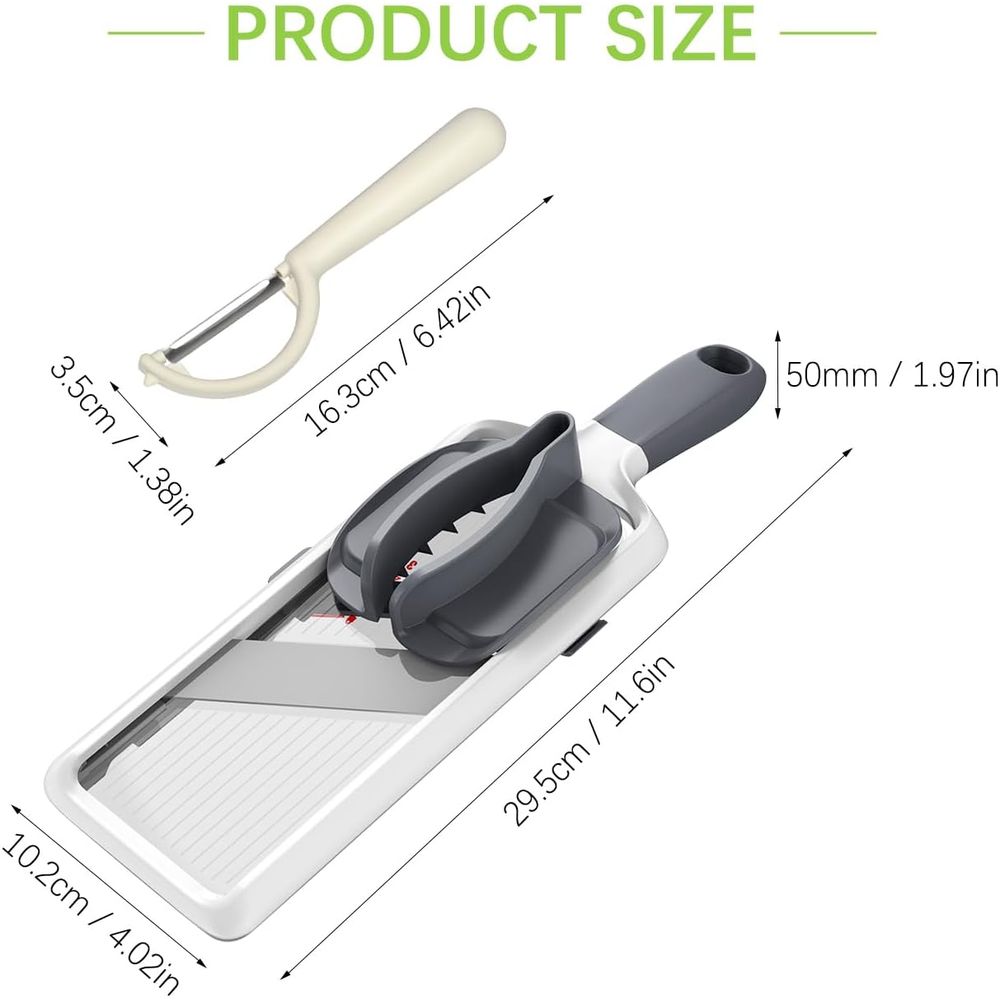Adjustable Stainless Steel Man - Mandoline Slicer avis et prix