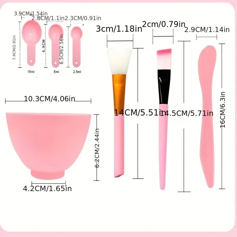 Face Mask Mixing Bowl Set, 7 I - Silicone Spatula Set avis et prix