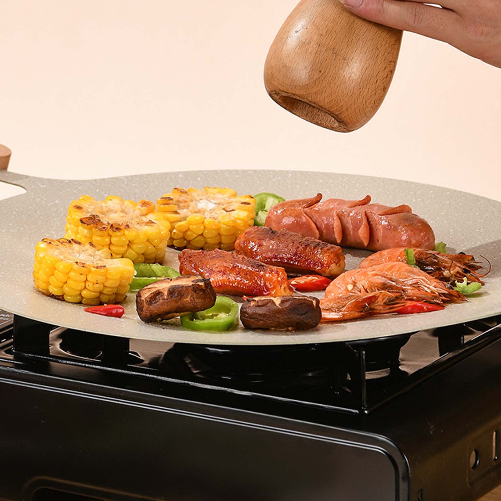Korean BBQ Pan Binaural Design - Korean Kitchen Gadgets avis et prix