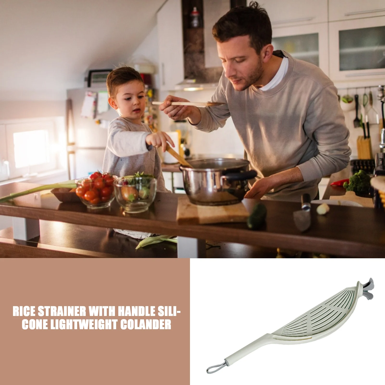 New Pot Strainer Plastic Cresc - Kitchen Gadgets Rice Filter avis et prix