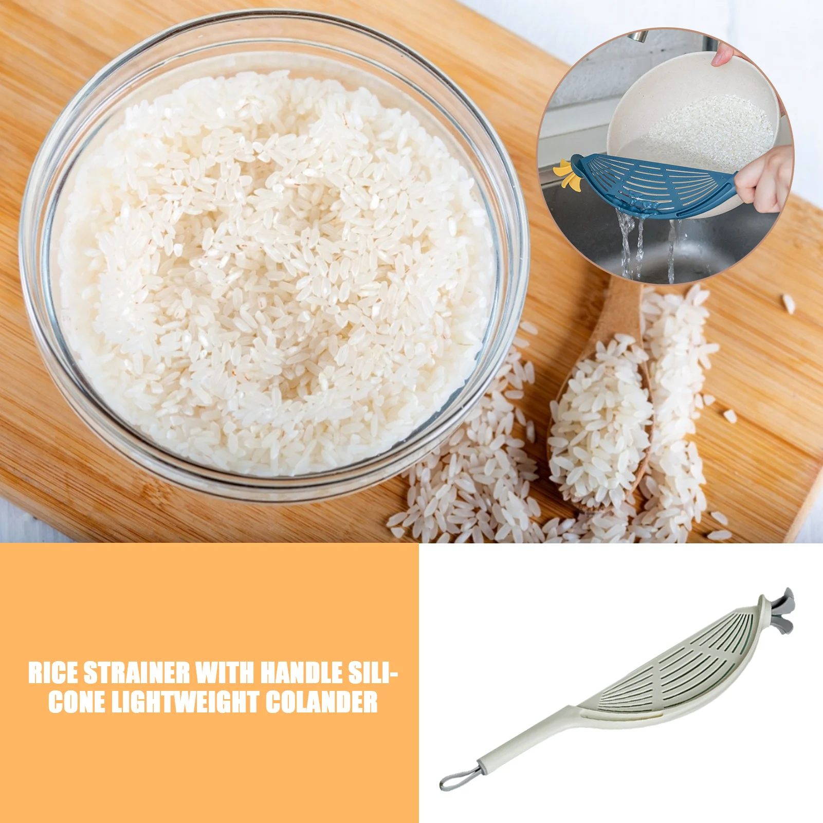 New Pot Strainer Plastic Cresc - Kitchen Gadgets Rice Filter avis et prix