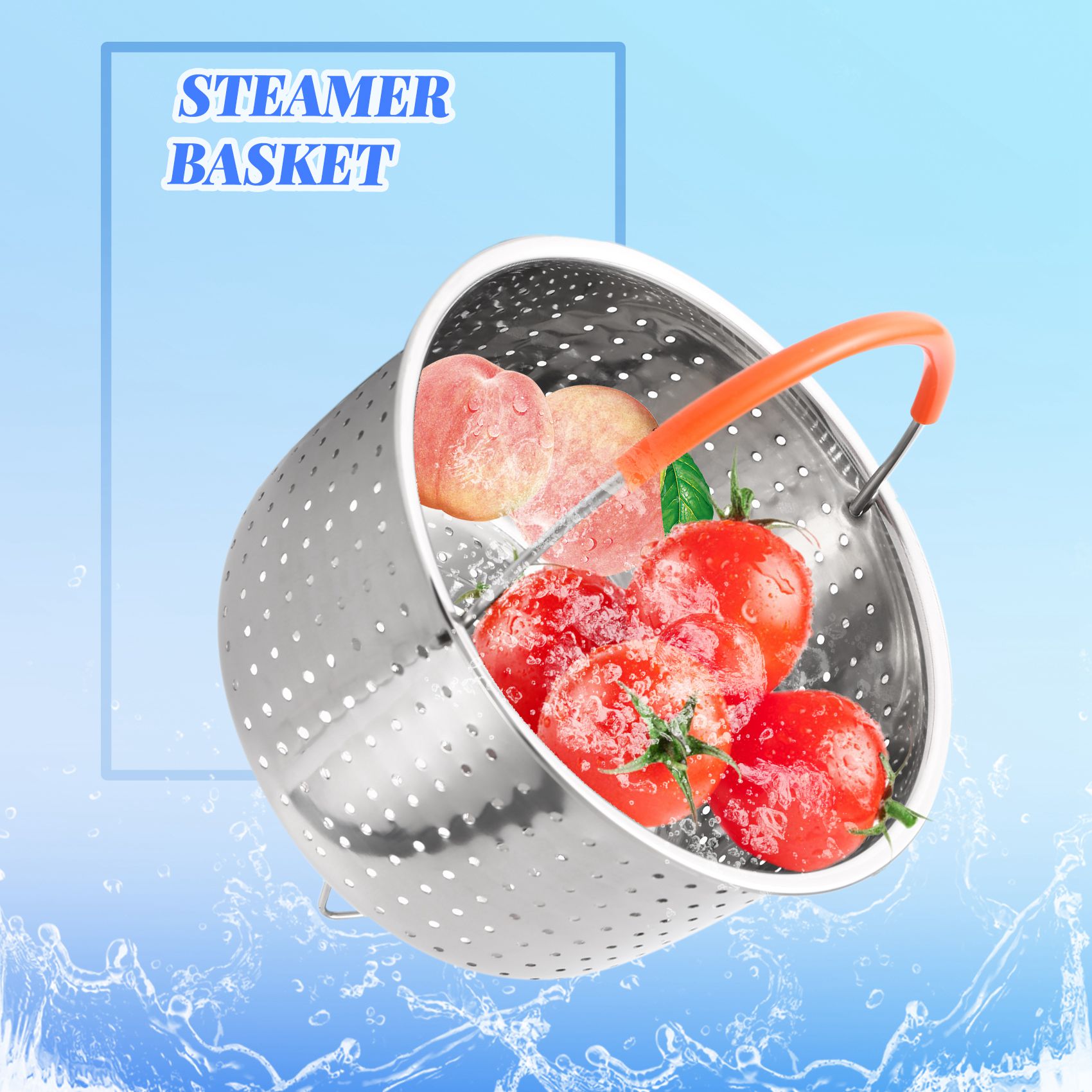 A71Z Stainless Steel Steamer B - Silicone Steamer Basket avis et prix